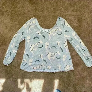 Daytrip long sleeve floral blouse, size M